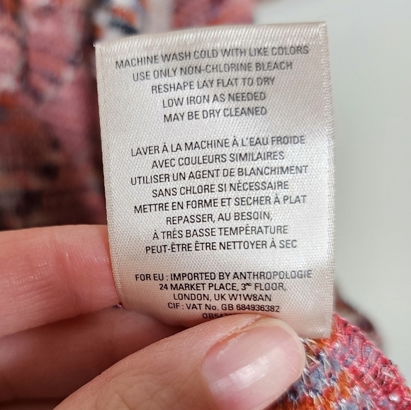 Anthropologie Maeve Erina Bell Sleeve Fit & Flare Dress XSP - Picture 5 of 7